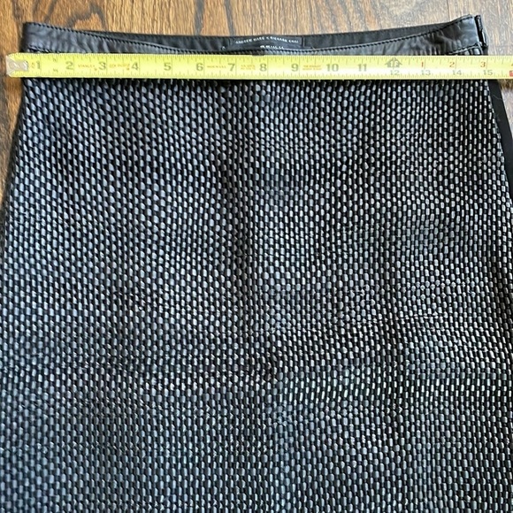 Andrew Marc x Richard Chai Woven Leather Pencil Skirt - Picture 7 of 10